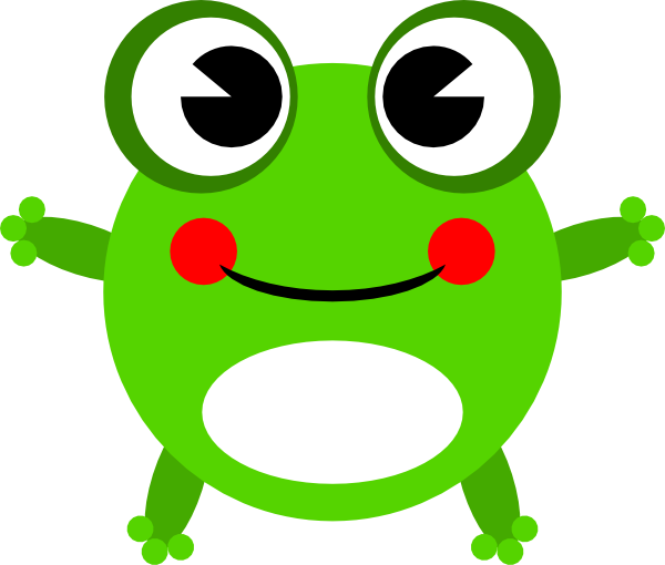 Funny frog clipart
