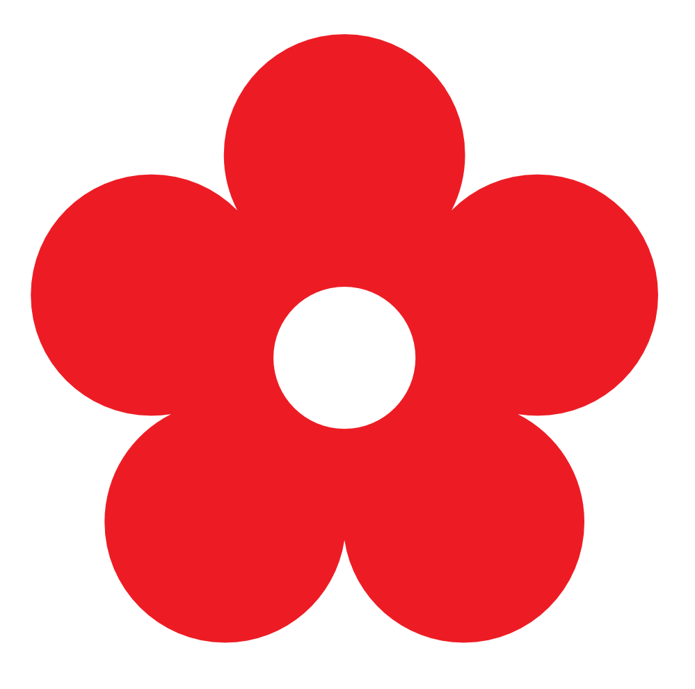 Red Flower Clipart - Tumundografico