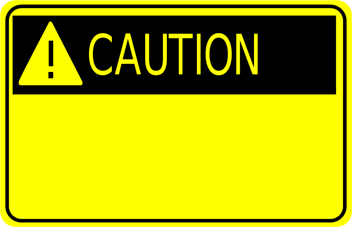 Blank Warning Sign Clipart