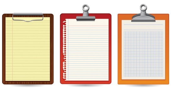 Free Blank Clipboard with Clip Template Vector 04 - TitanUI