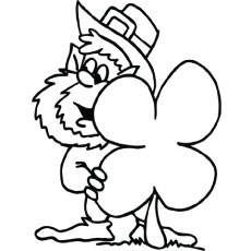 Top 20 Free Printable Four Leaf Clover Coloring Pages Online