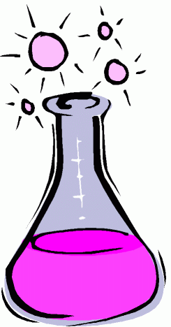 Science beakers clipart