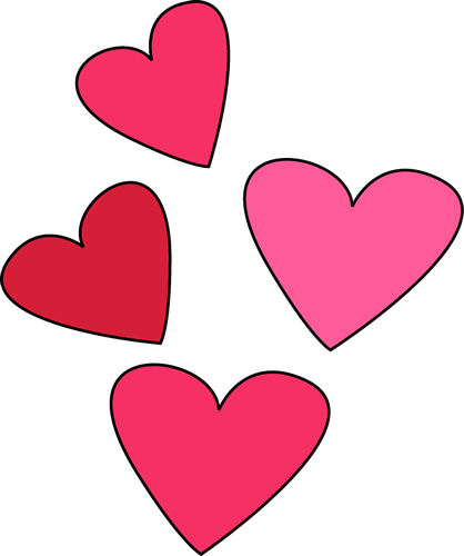 Valentines day hearts clip art