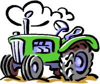 Cartoon tractor clipart