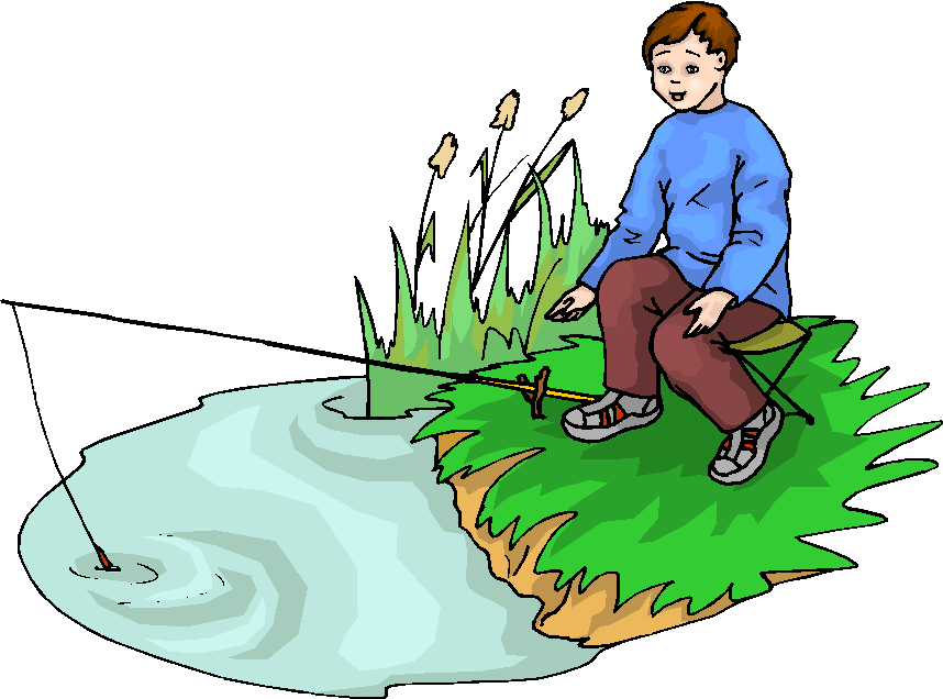 Man Fishing Clipart