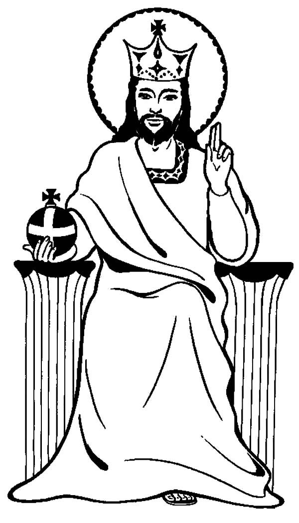 Christ The King Coloring Page - AZ Coloring Pages