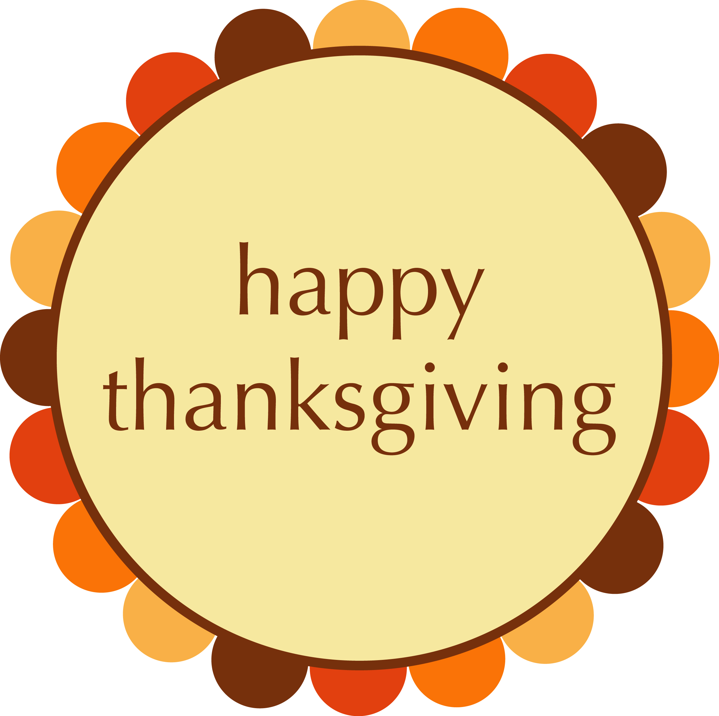 Thanksgiving Word Clipart