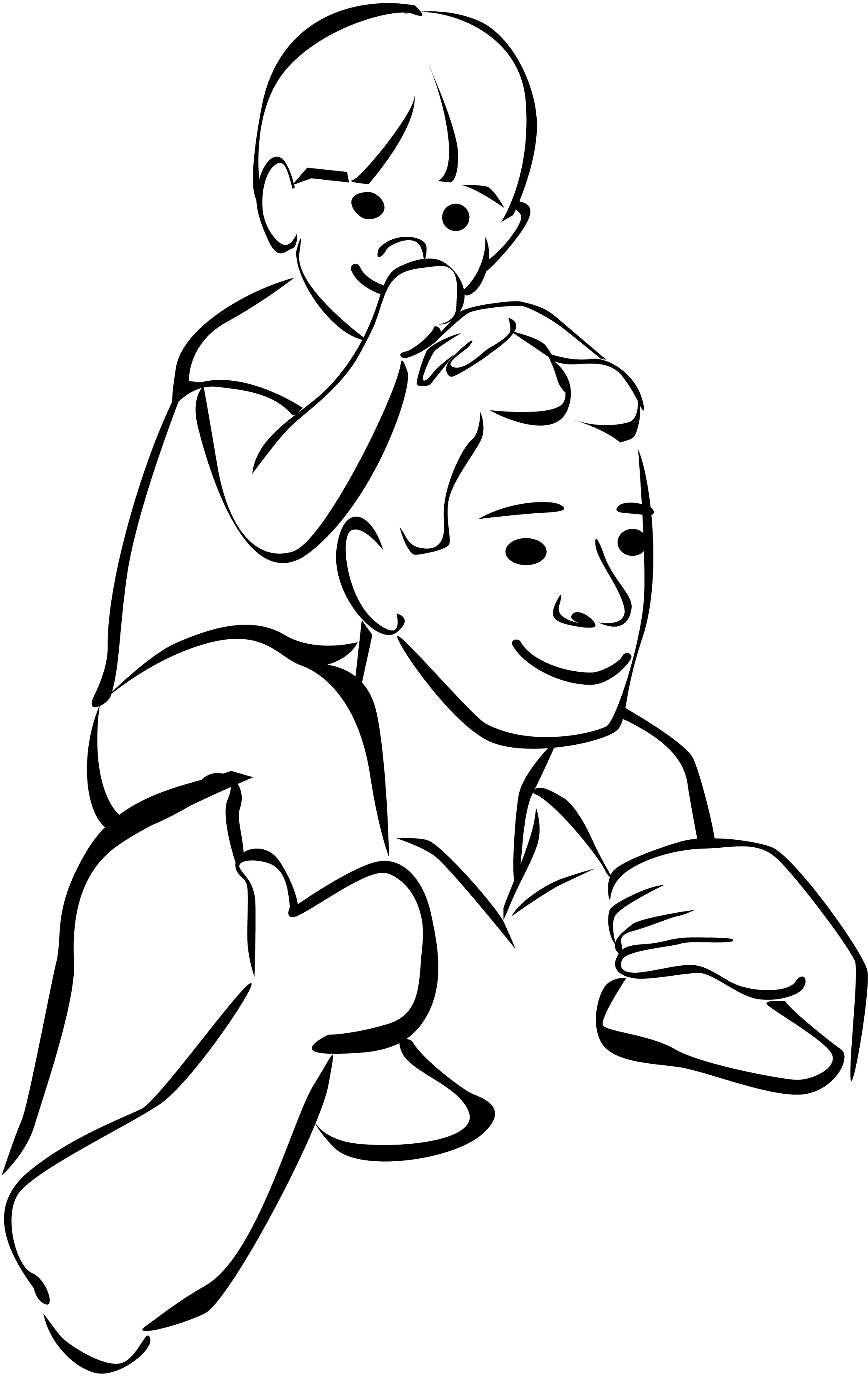 434 views Student raising hand clipart black and white
