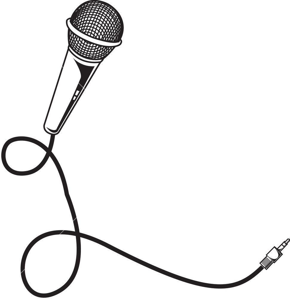 clipart microphone and music notes - photo #42