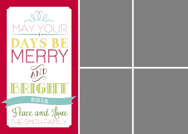 Free Christmas Postcard Template | Best Christmas Idea