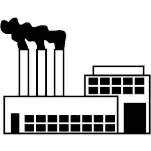 Factory clipart black and white