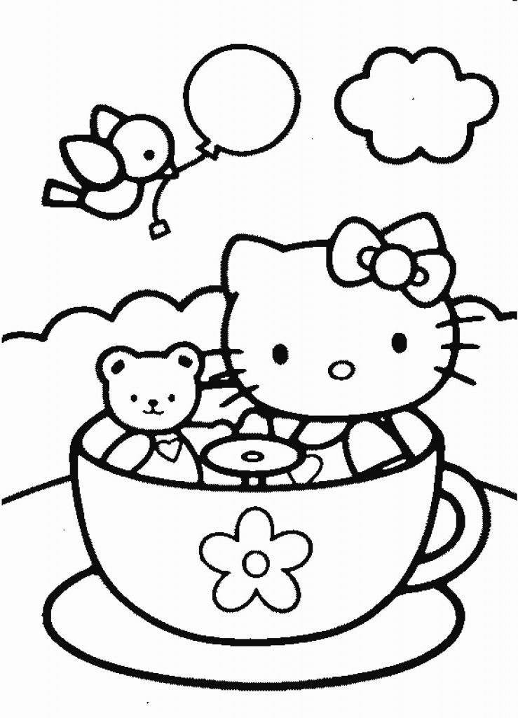 Tea Cup Coloring Page - AZ Coloring Pages