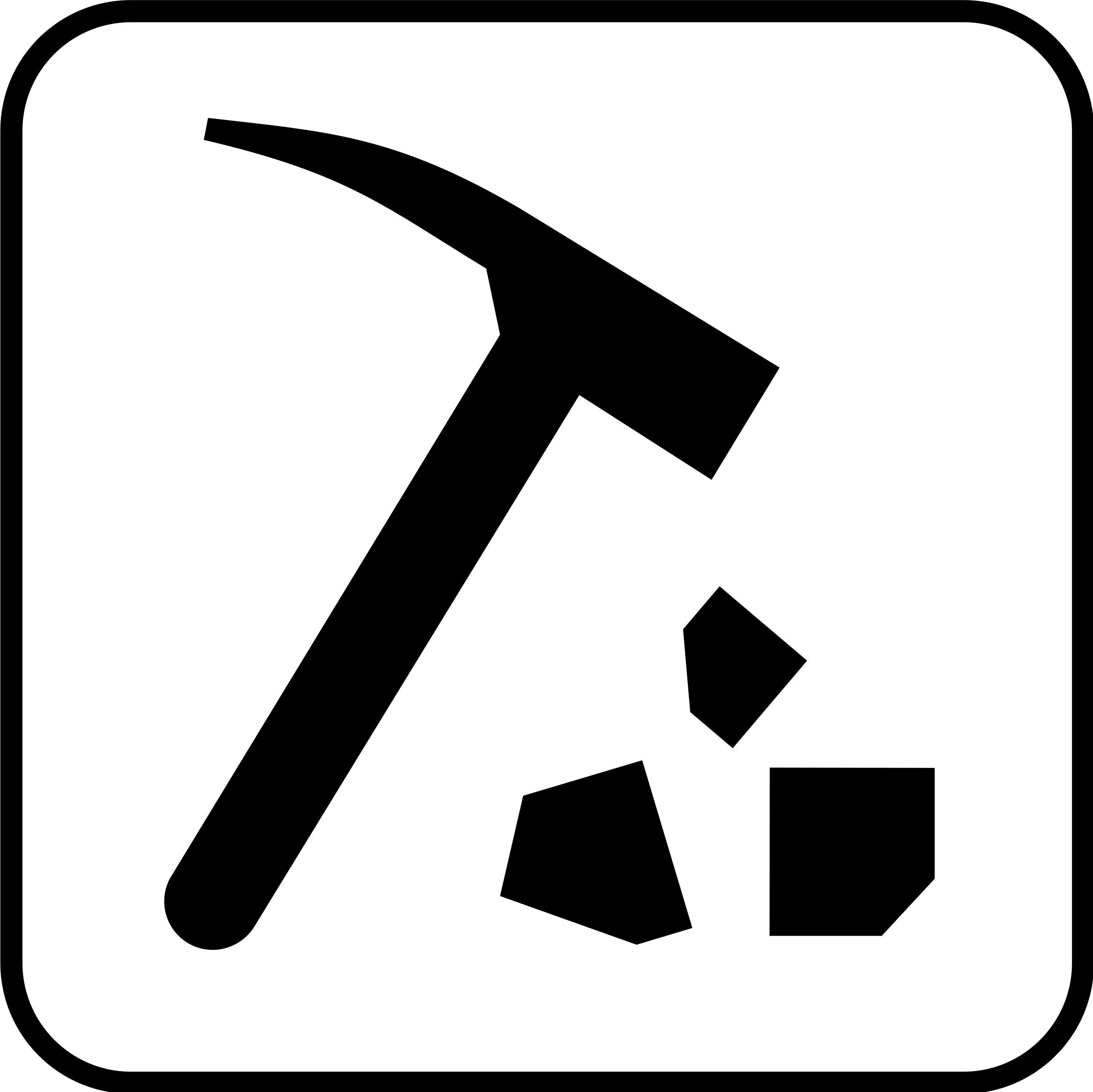 Clipart - Land recreation symbols 19