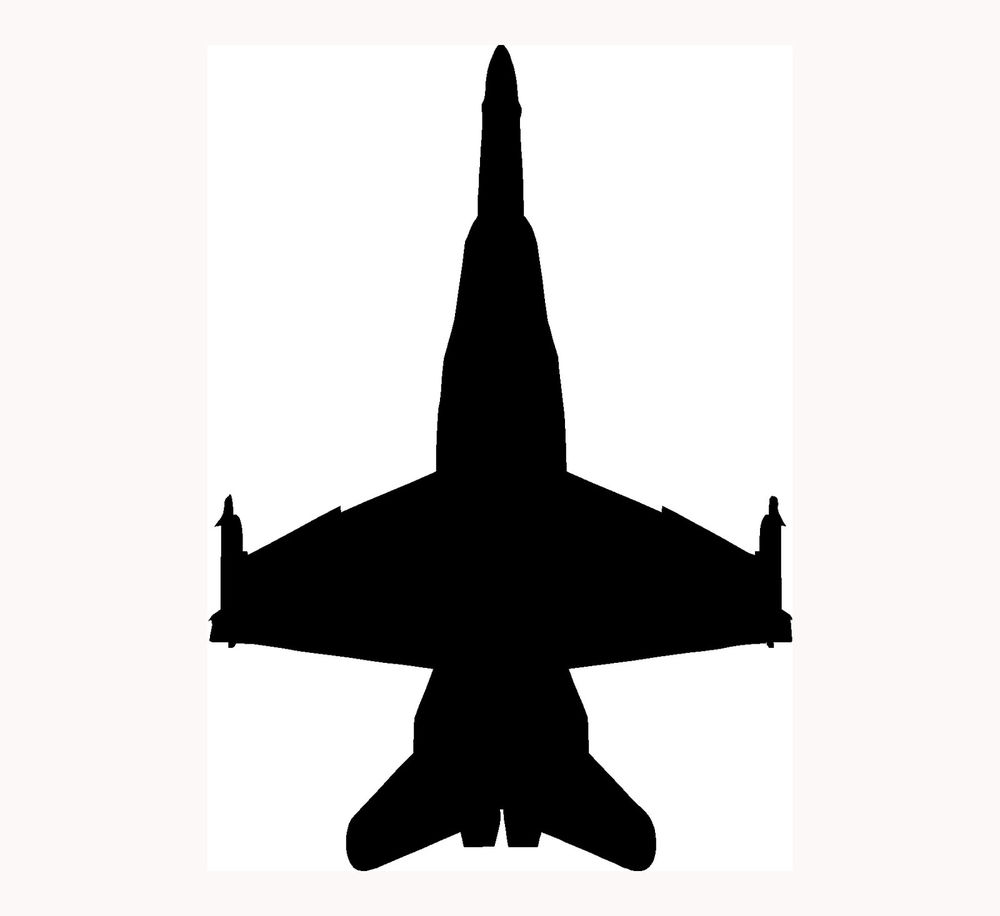 F/A-18 Hornet Sticker Jet Plane Window Vinyl Decal Pilot Fly ...