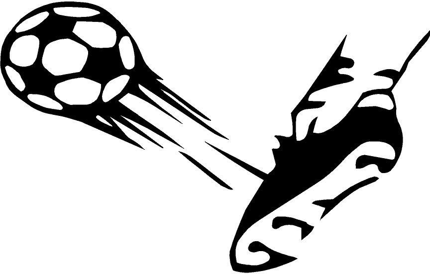 Kicking Soccer Ball Clip Art Soccer Silhouette Kicking Ball Png ...