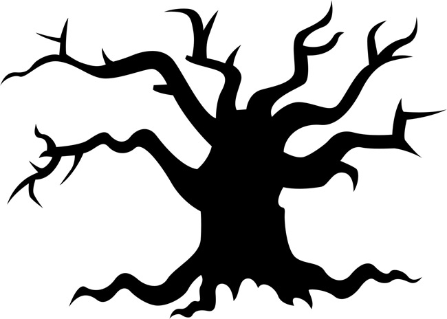 Spooky tree clip art