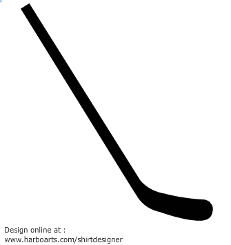 Download : Ice hockey stick silhouette - Vector Graphic