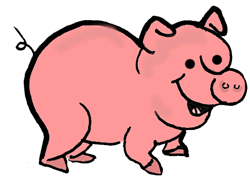 Happy Pig Clipart