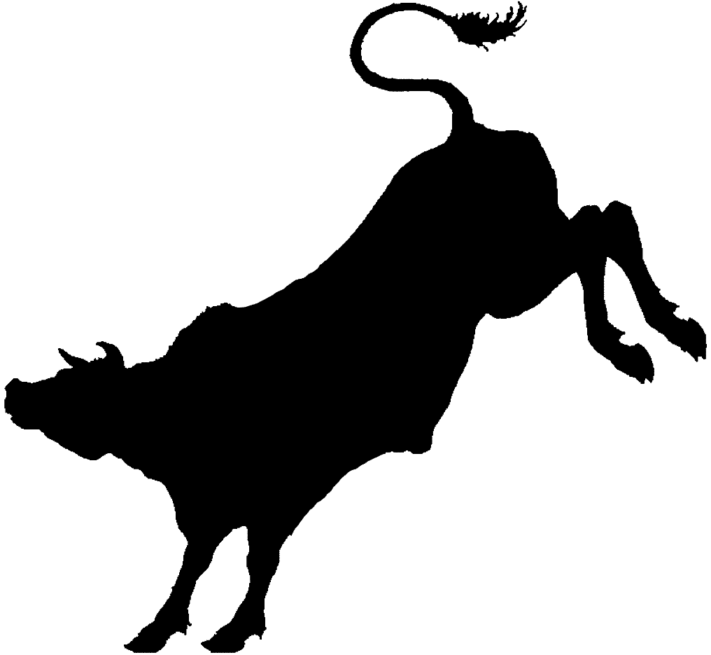 Rodeo bull clipart