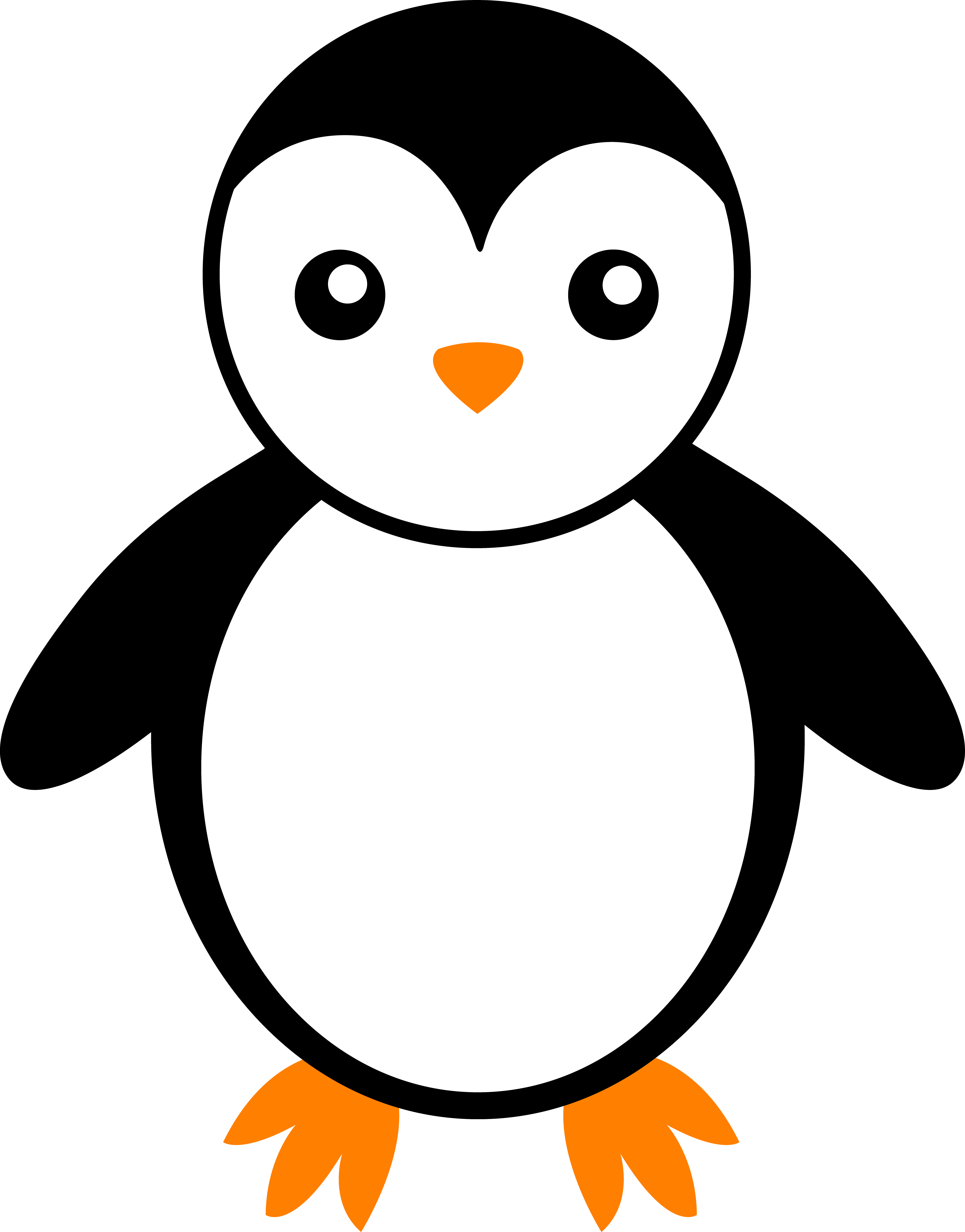 Animated penguin clipart