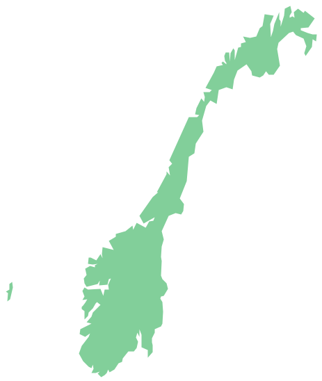 Scandinavia map clipart