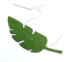 Jungle Leaf Bookmark Favors | Disney Baby