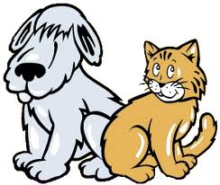 Free clip art dogs and cats