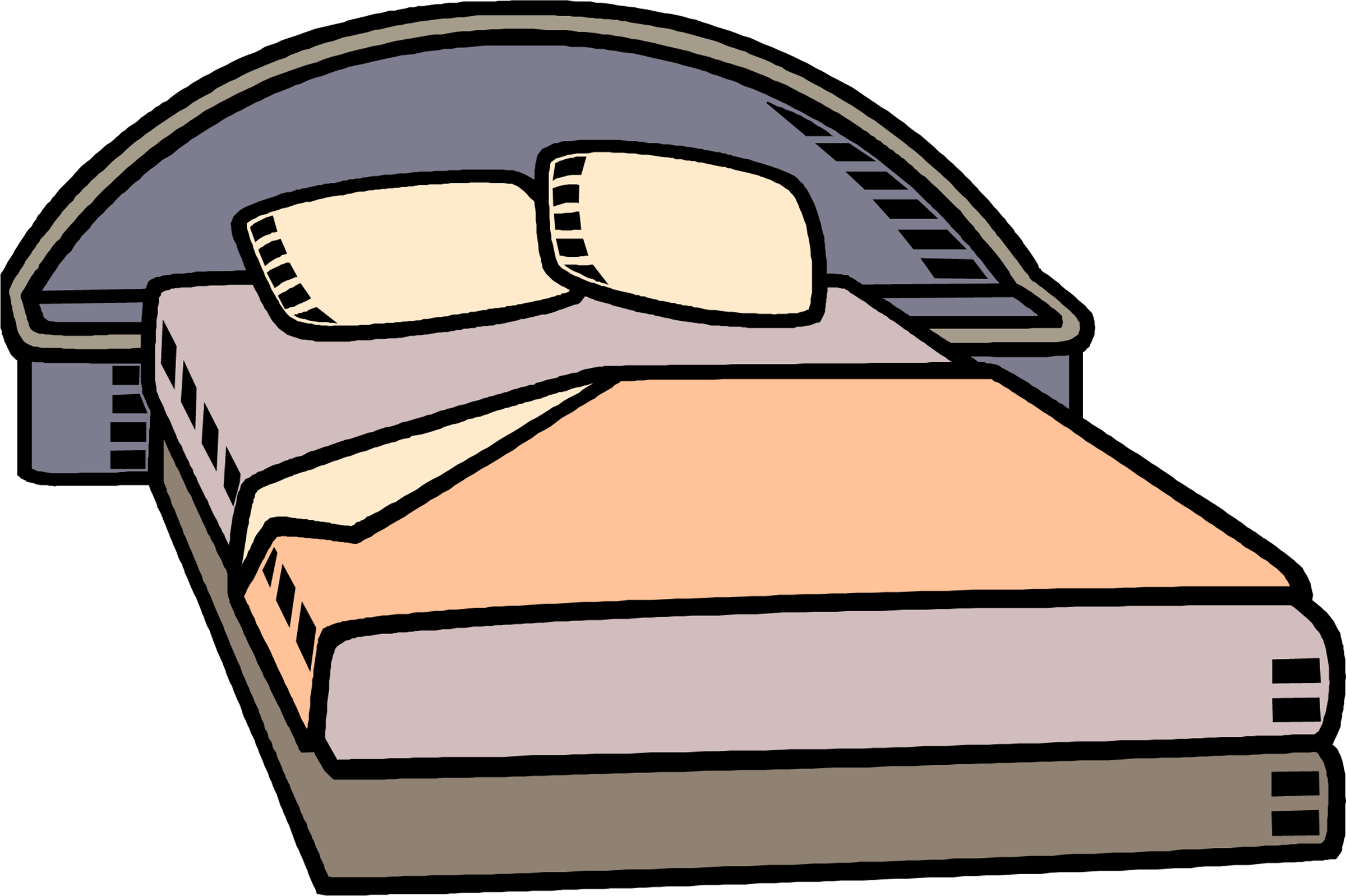 Bed Cartoon Clipart