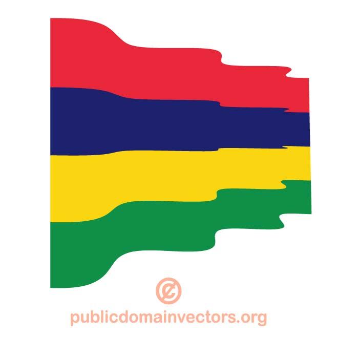 MAURITIUS WAVY FLAG VECTOR - Download at Vectorportal