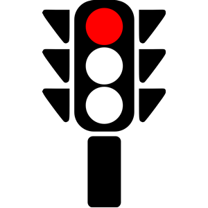 Clipart traffic light red