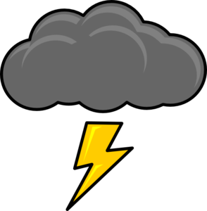 416 views Cloud lightning clipart
