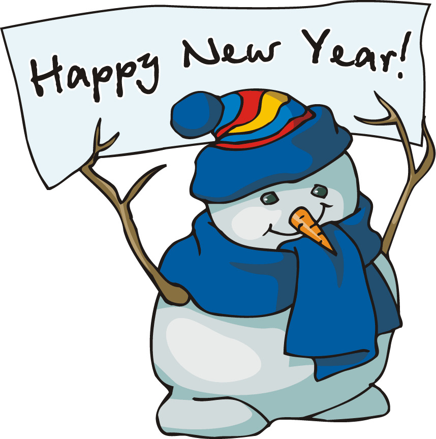 January Cartoon Clipart