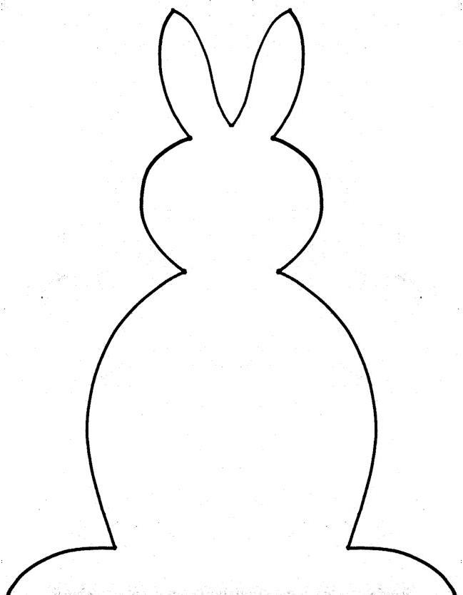 Easter Bunny Rabbit Template ClipArt Best