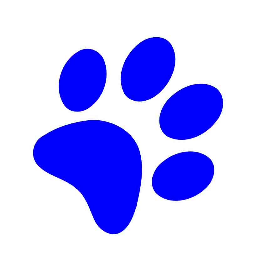 Blue Dog Paw - ClipArt Best