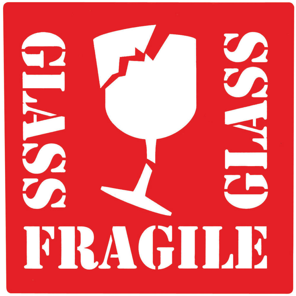 Free clipart fragile label
