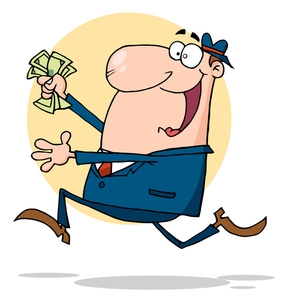 Person with money clipart