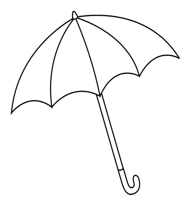 clipart umbrella black and white - photo #9