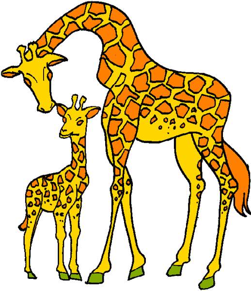 Giraffe Clipart craft projects, Animals Clipart - Clipartoons
