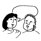 Picture Of Two People Talking