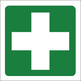 First Aid safety signs | green first aid cross sign (