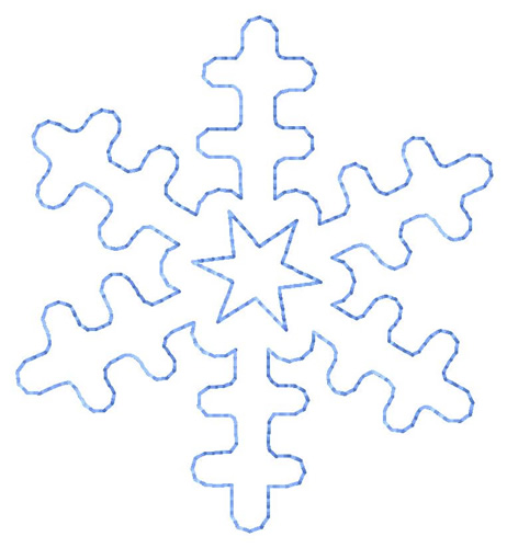 Seasons Embroidery Design: Snowflake Outline from Grand Slam Designs