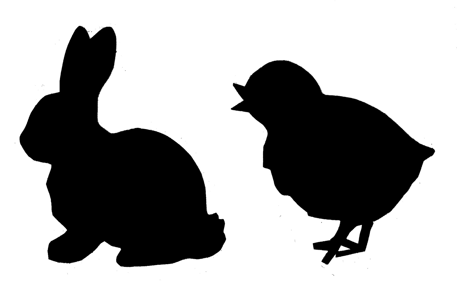 clipart image easter bunny silhouette - photo #2