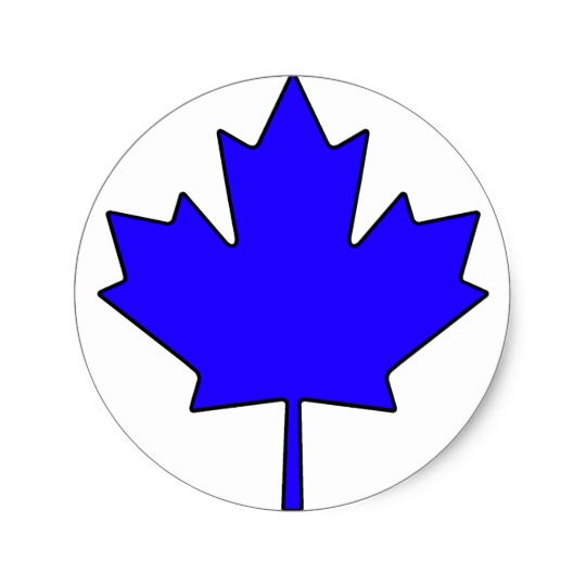 Canadian Maple Leaf Canada National Symbol Round Sticker | Zazzle