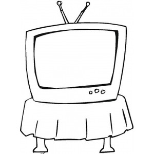 Tv On The Table coloring page / picture | Super Coloring Pages ...