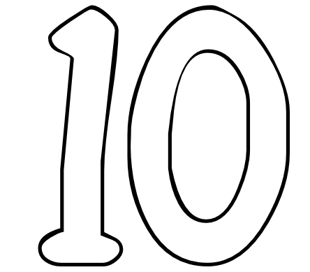 Number 10 Clipart - Free Clipart Images
