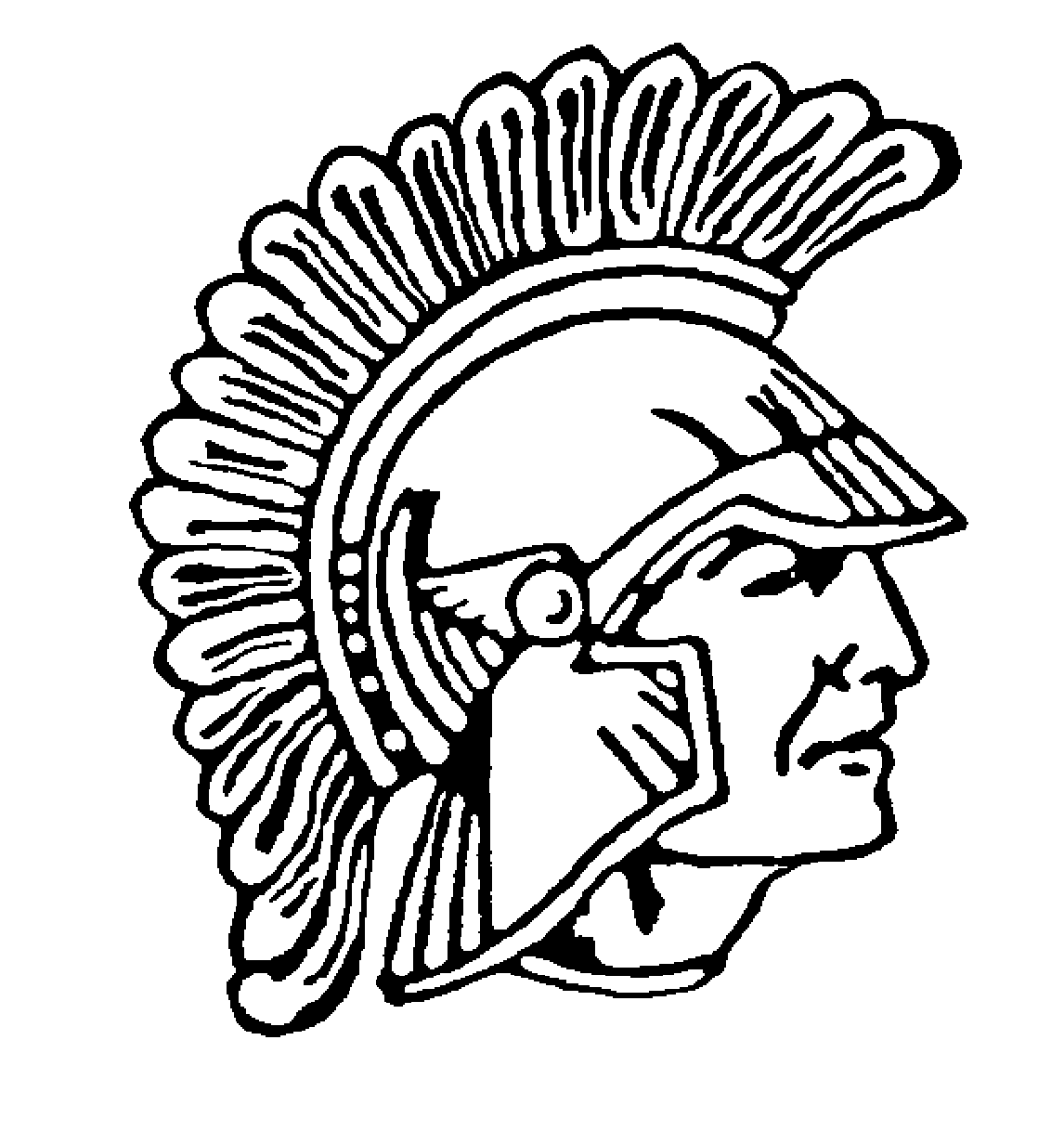 Spartan head clip art