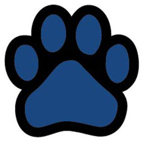 Blue Paw Print Clip Art Clipart - Free to use Clip Art Resource