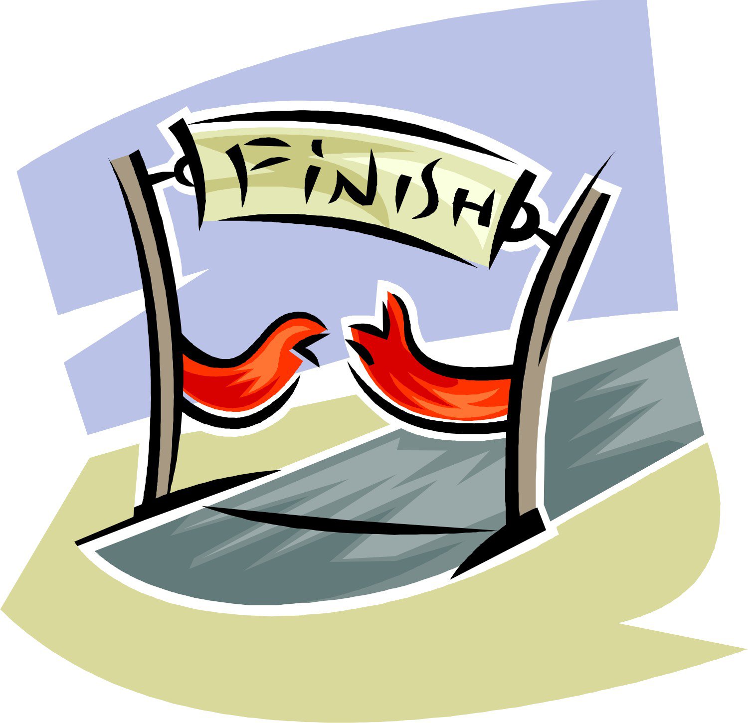 Finish line clipart free