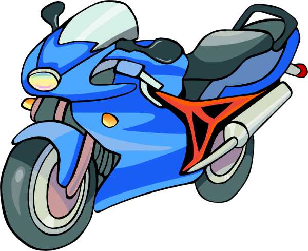 Cartoon Motorcycle Clipart