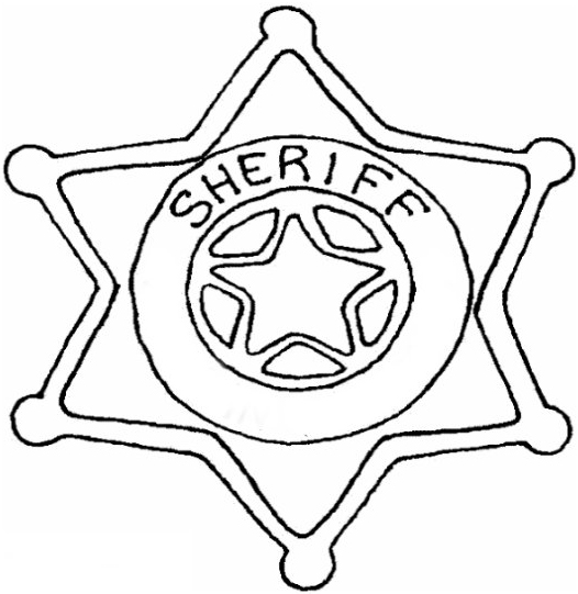 Police Badge Coloring Page Barriee ClipArt Best